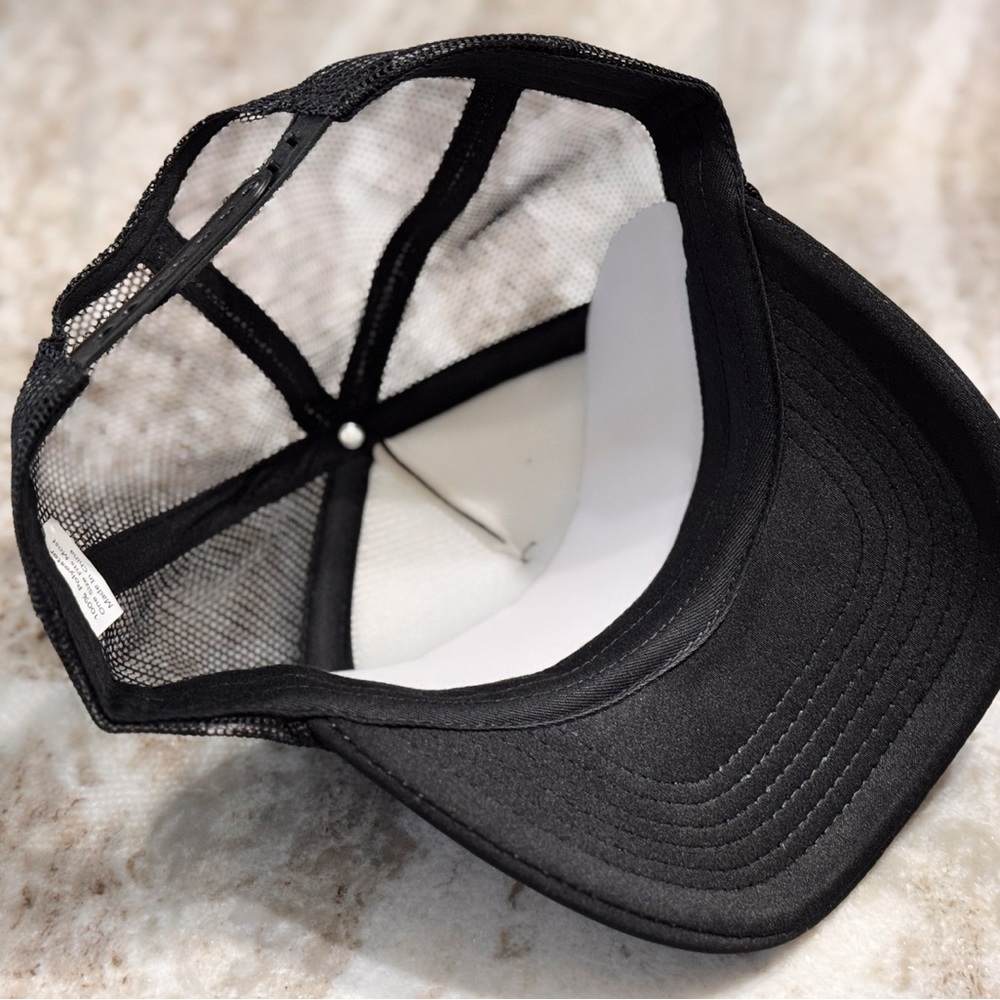 Lot of 8 Mid Profile Blank Trucker Hats – New Adjustable Mesh Caps Black - Picture 7 of 9